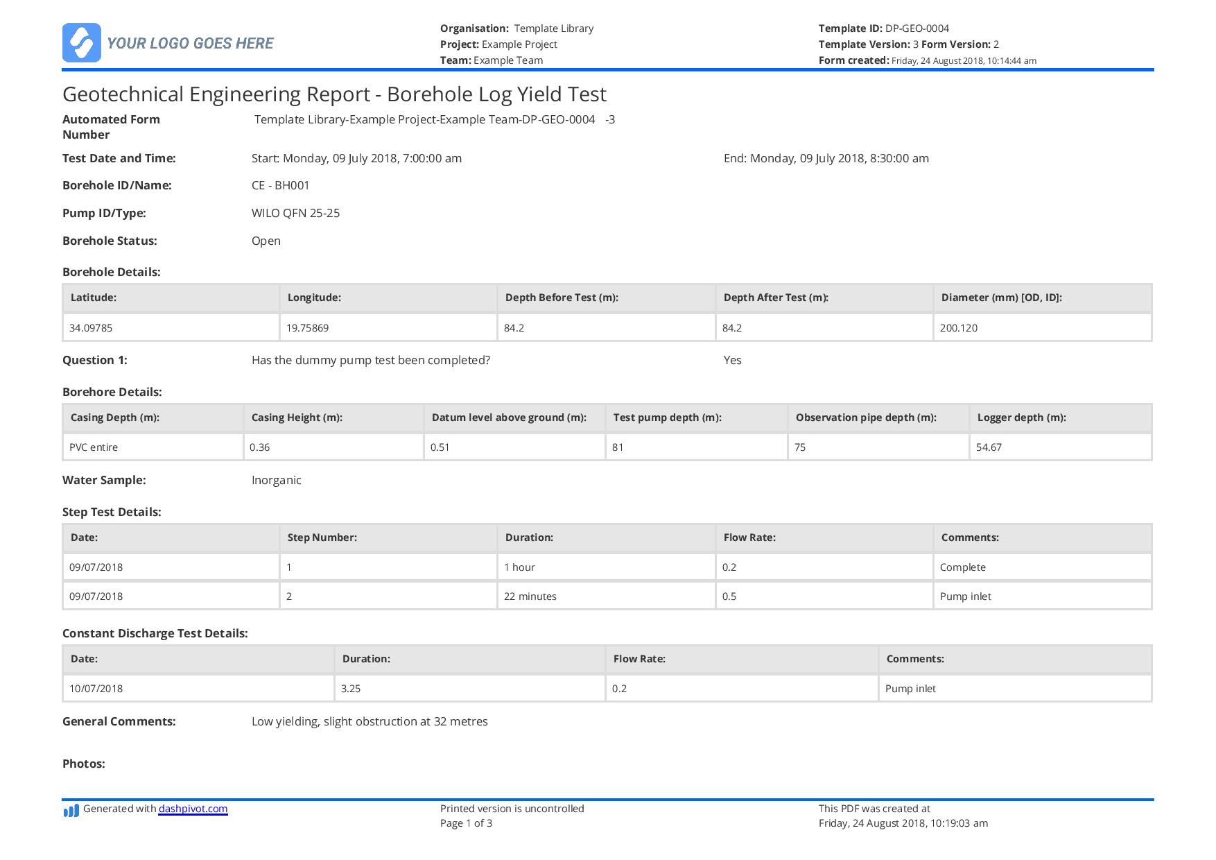 Detail Engineering Report Template Nomer 19