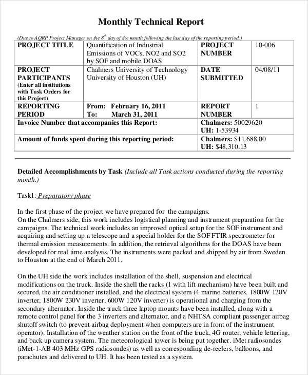 Detail Engineering Report Template Nomer 22