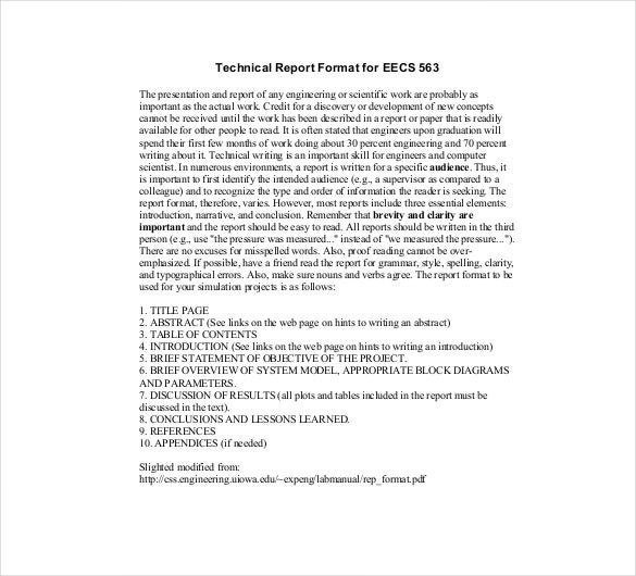 Detail Engineering Report Template Nomer 39