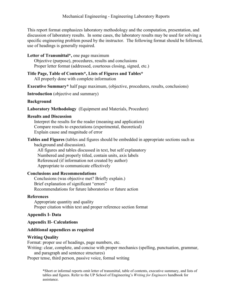 Detail Engineering Report Template Nomer 54