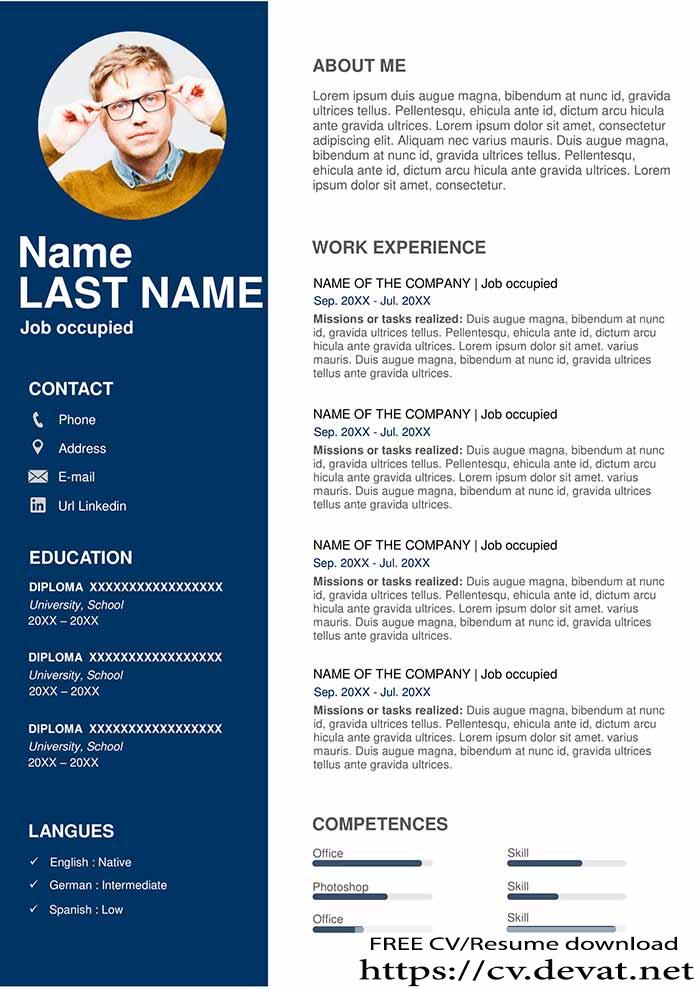 Detail English Cv Template Word Nomer 14