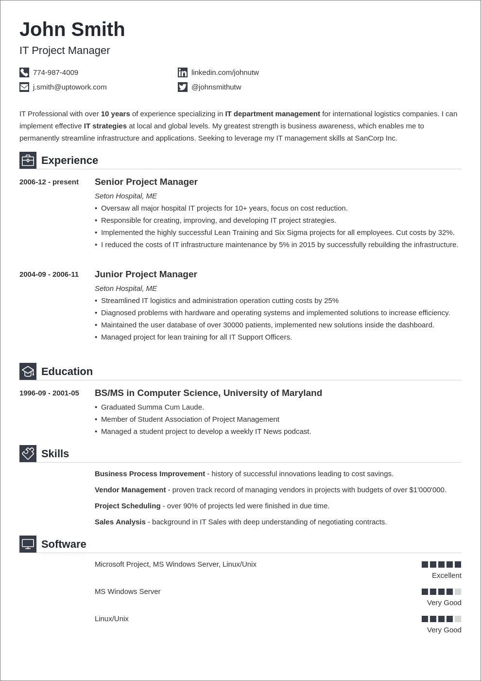 Detail English Cv Template Word Nomer 20