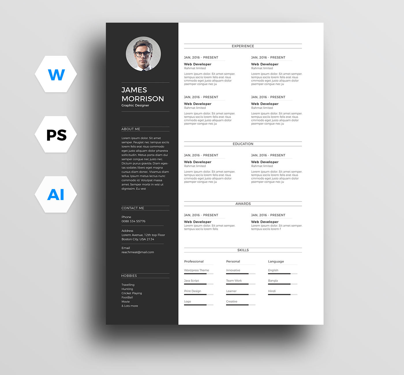 Detail English Cv Template Word Nomer 41