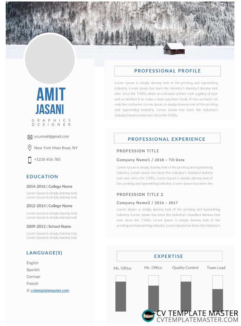 Detail English Cv Template Word Nomer 55