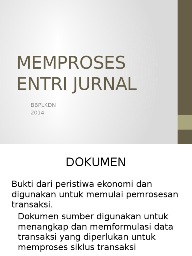Entri Jurnal Adalah - KibrisPDR