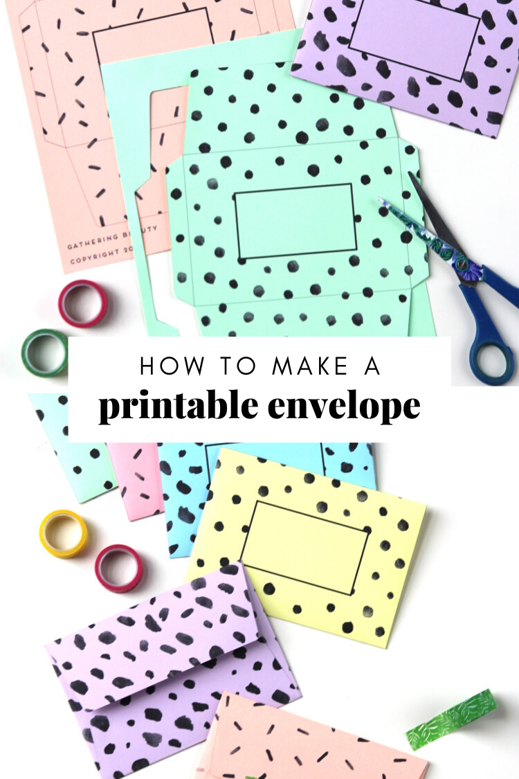 Detail Envelope Diy Template Nomer 16