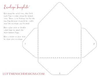 Detail Envelope Diy Template Nomer 32