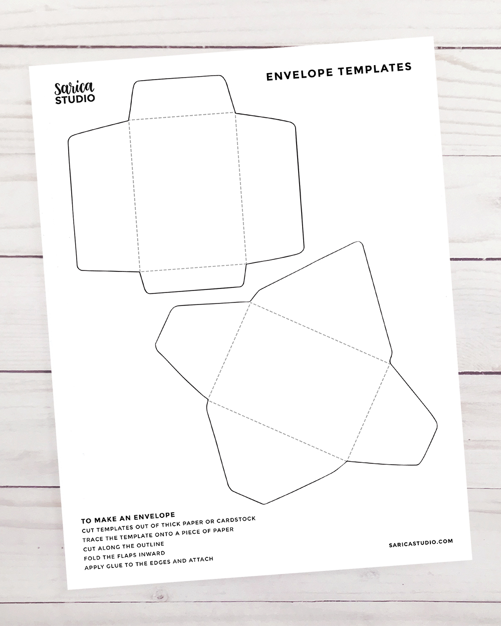 Detail Envelope Diy Template Nomer 7