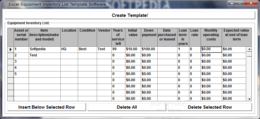 Detail Equipment List Excel Template Nomer 16