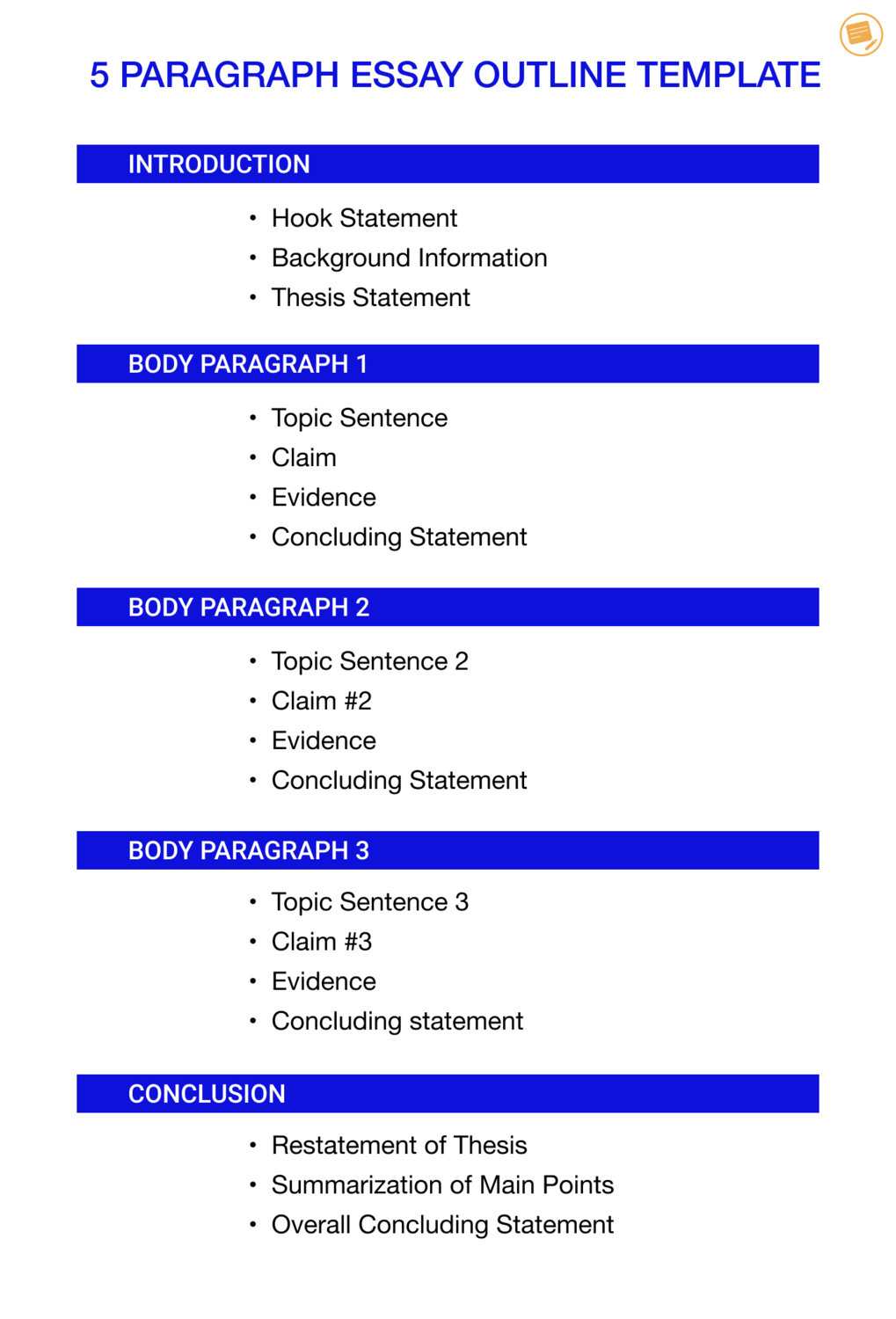 Detail Essay Skeleton Template Nomer 23