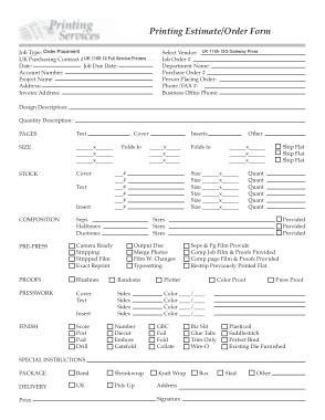 Detail Estimate Form Template Nomer 48