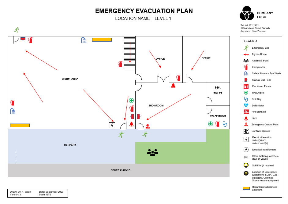 Detail Evacuation Procedure Template Nomer 37