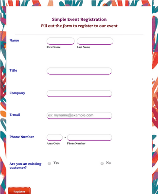 Detail Event Application Template Nomer 18