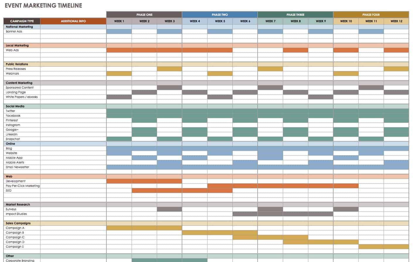 Detail Event Planning Excel Template Nomer 4