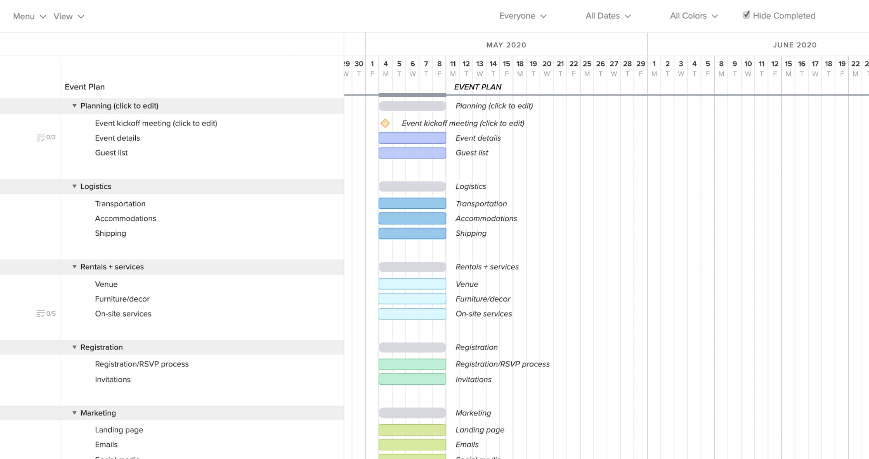 Detail Event Planning Excel Template Nomer 37