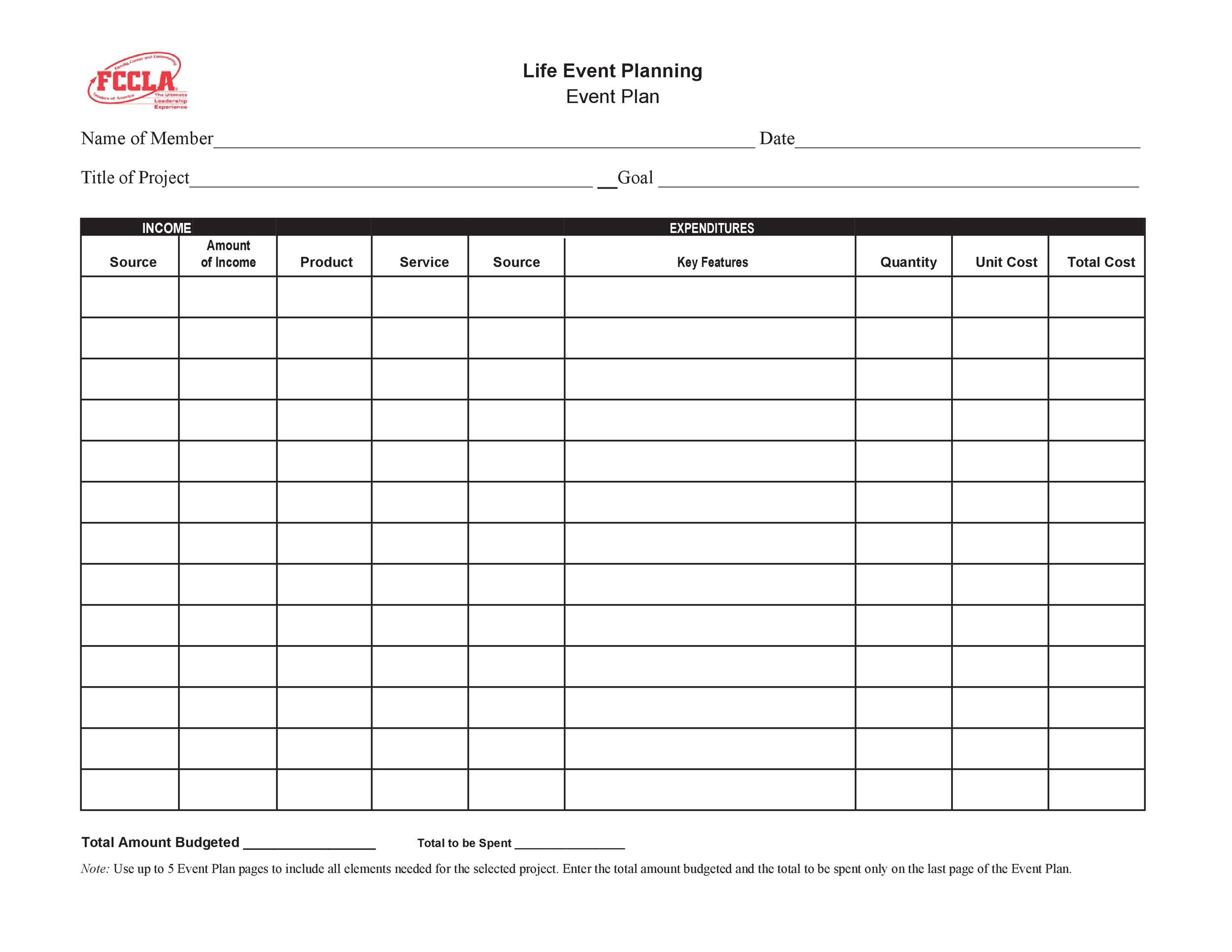 Detail Event Planning Excel Template Nomer 39