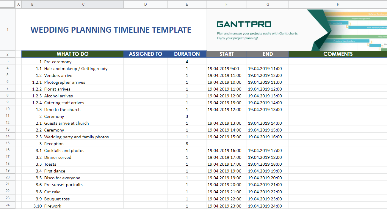 Detail Event Planning Excel Template Nomer 41