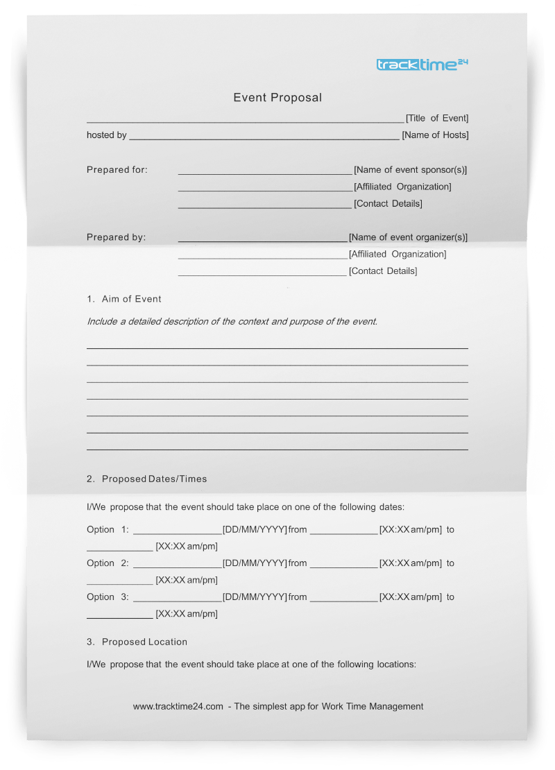 Detail Event Proposal Template Nomer 19