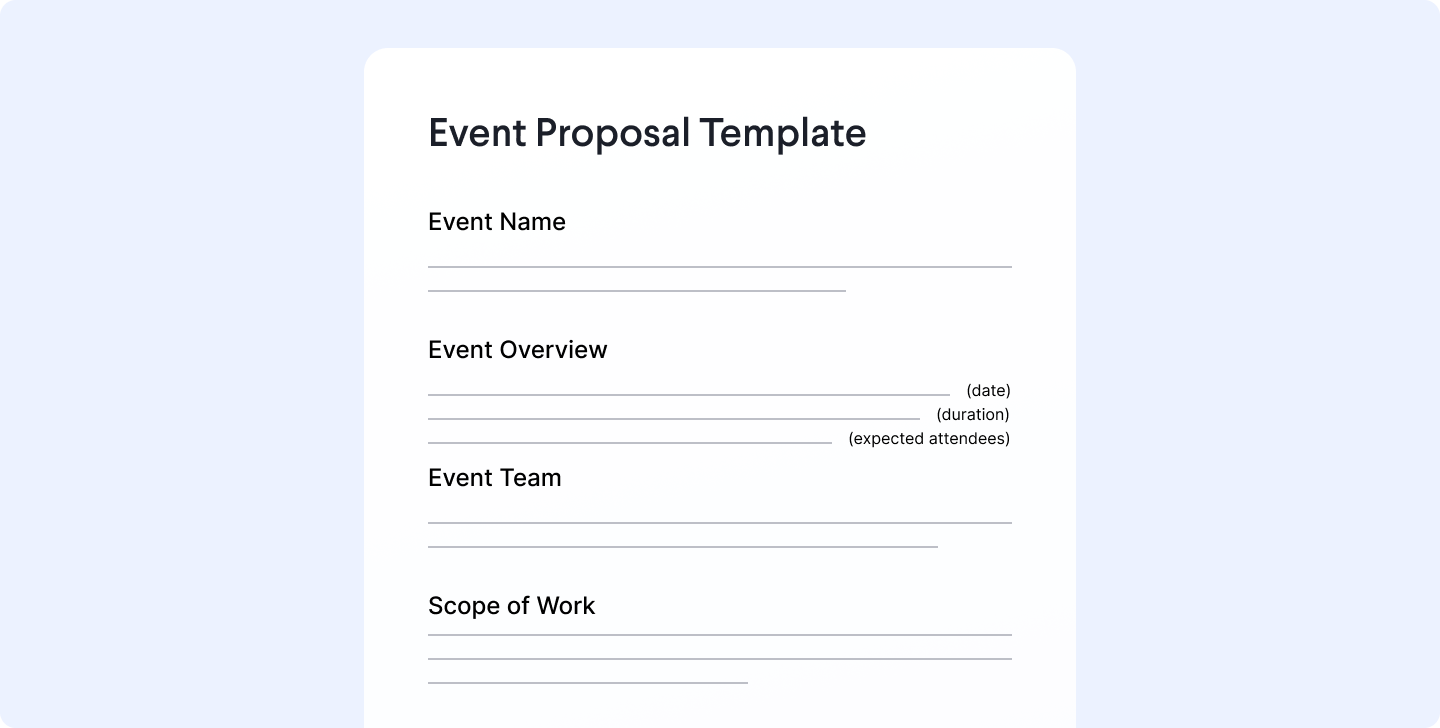 Detail Event Proposal Template Nomer 5