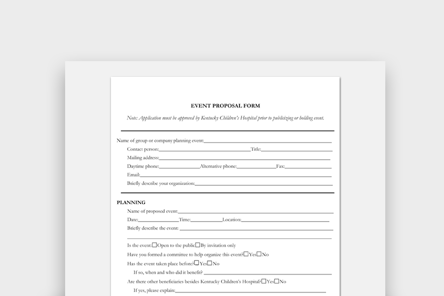 Detail Event Proposal Template Nomer 53