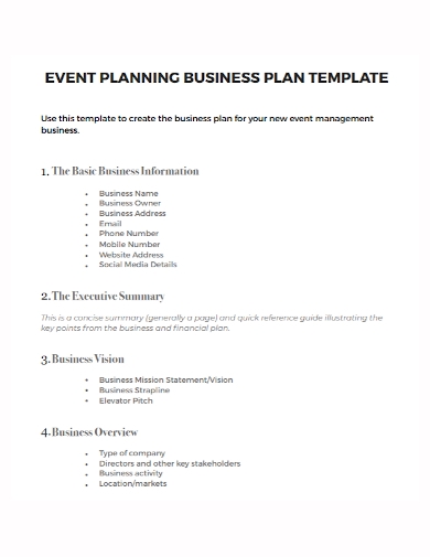 Detail Event Strategic Plan Template Nomer 20