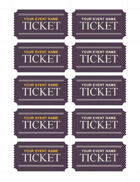 Detail Event Ticket Template Word Nomer 4