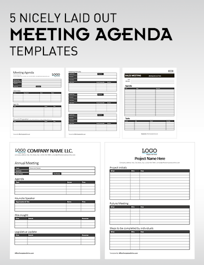 Detail Excel Agenda Template Nomer 35