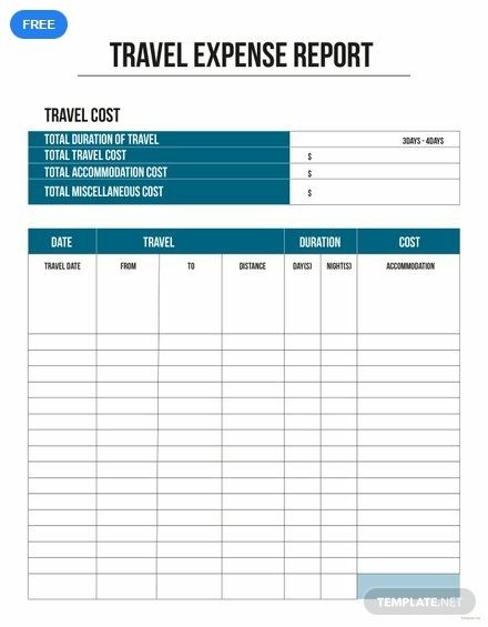 Detail Excel Business Travel Expense Template Nomer 25