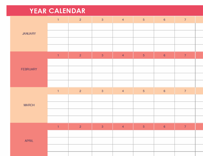 Detail Excel Calendar Template Nomer 4