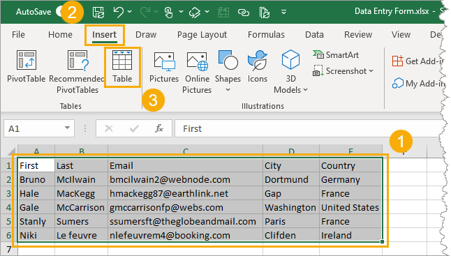 Detail Excel Data Entry Form Template Download Nomer 14