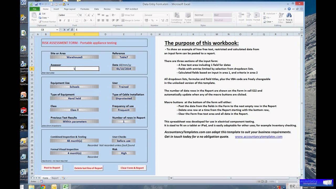 Detail Excel Data Entry Form Template Download Nomer 16