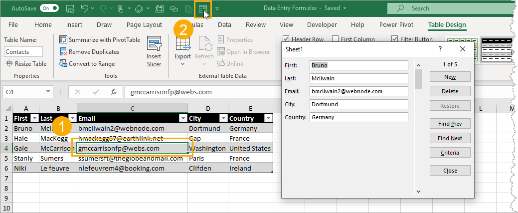 Detail Excel Data Entry Form Template Download Nomer 28