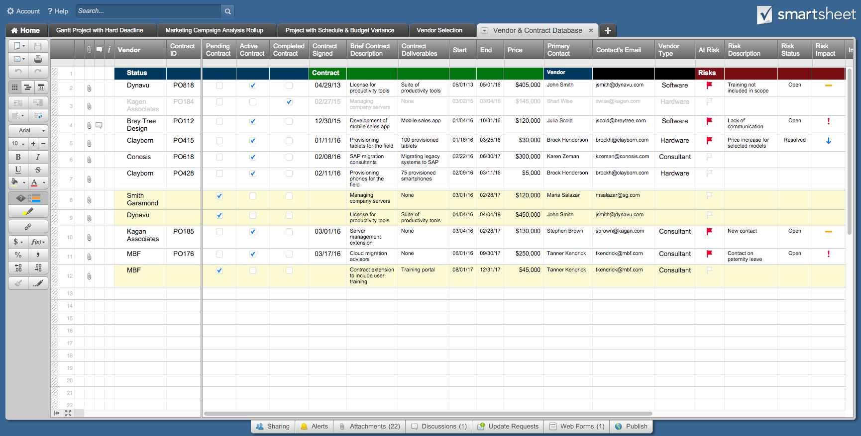 Detail Excel Database Template Nomer 18