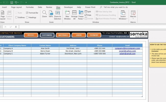 Detail Excel Database Template Nomer 8