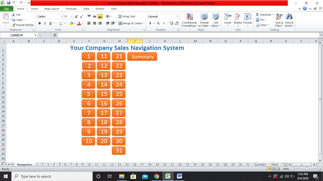 Detail Excel Erp Template Nomer 34