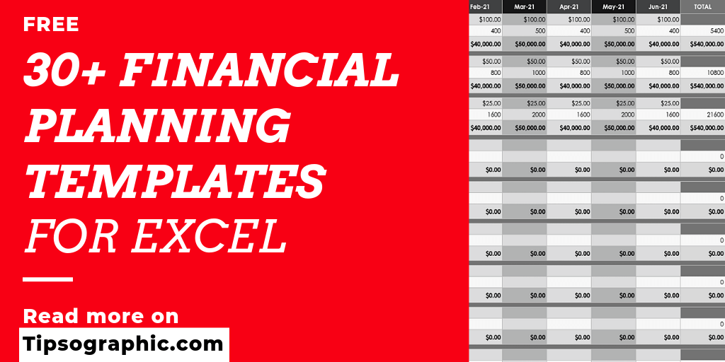 Detail Excel Financial Planner Template Nomer 40