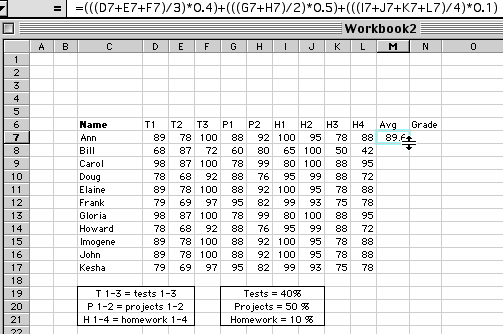 Detail Excel Grading Template Nomer 10