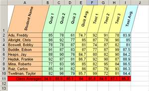 Detail Excel Grading Template Nomer 23