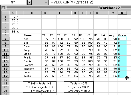 Detail Excel Grading Template Nomer 24