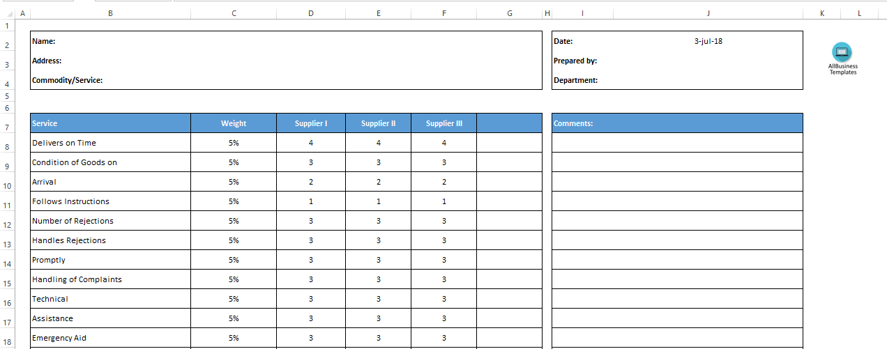 Detail Excel Grading Template Nomer 37