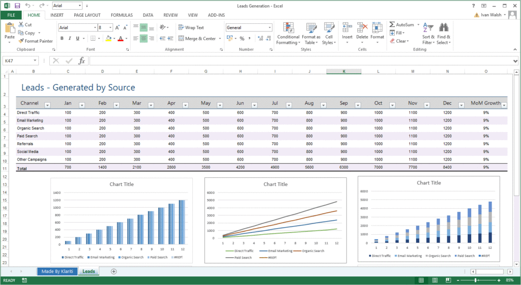 Detail Excel Lead Tracking Template Nomer 14