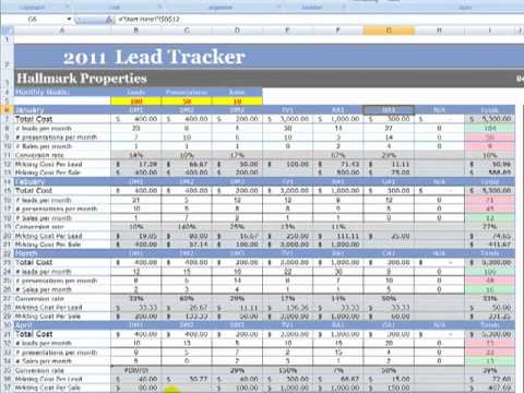 Detail Excel Lead Tracking Template Nomer 27