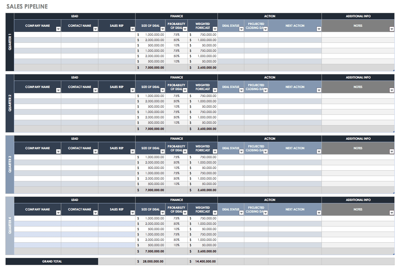 Detail Excel Lead Tracking Template Nomer 28