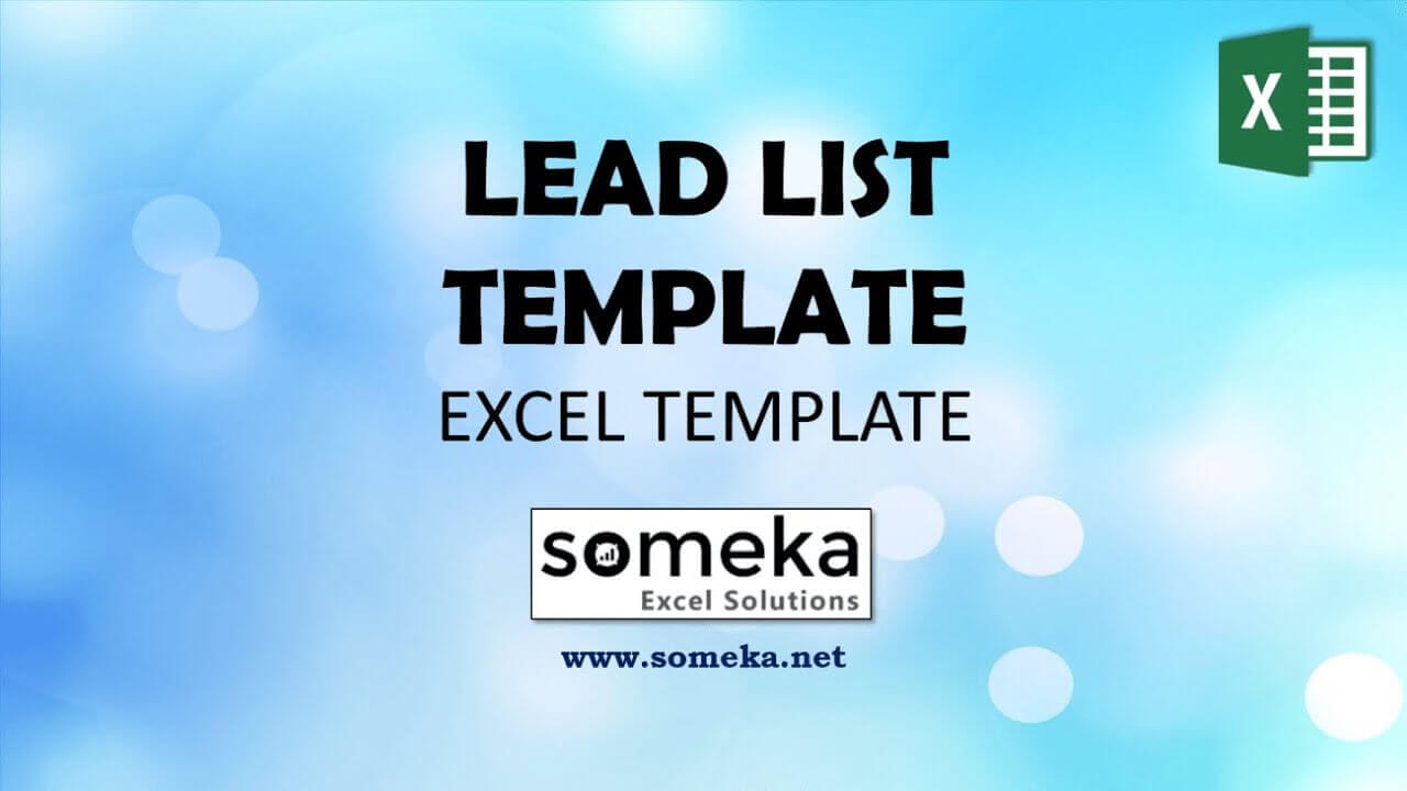 Detail Excel Lead Tracking Template Nomer 38