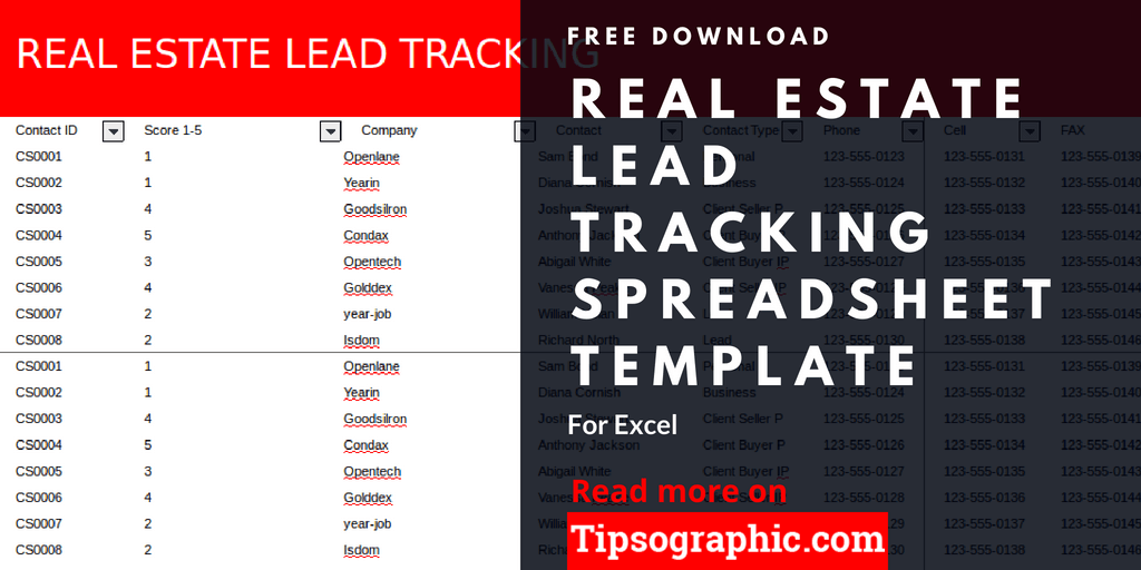 Detail Excel Lead Tracking Template Nomer 52