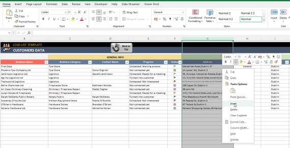 Detail Excel Lead Tracking Template Nomer 9