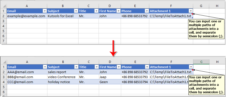 Detail Excel Mailing List Template Nomer 2