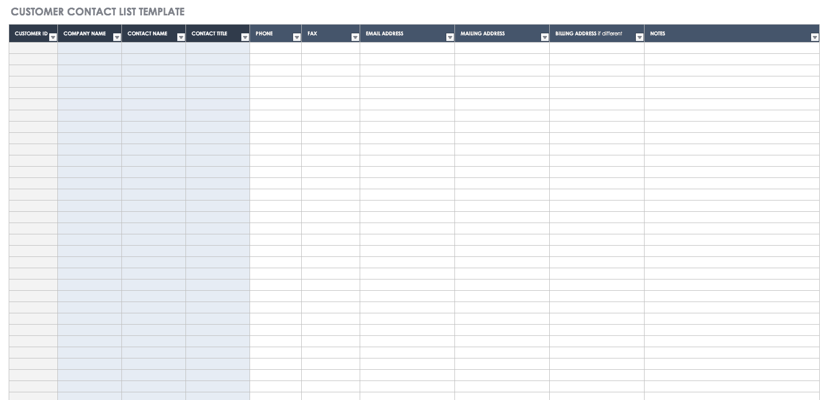 Detail Excel Mailing List Template Nomer 15