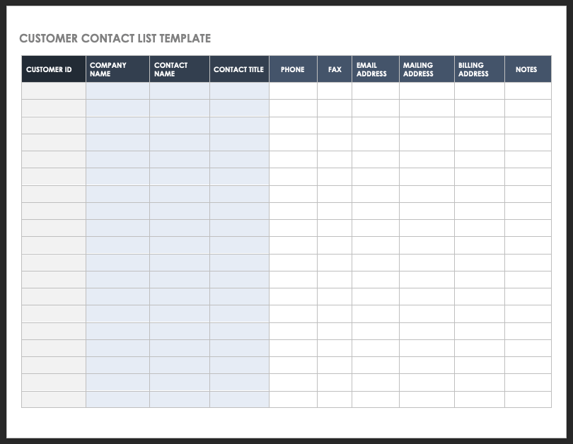 Detail Excel Mailing List Template Nomer 31