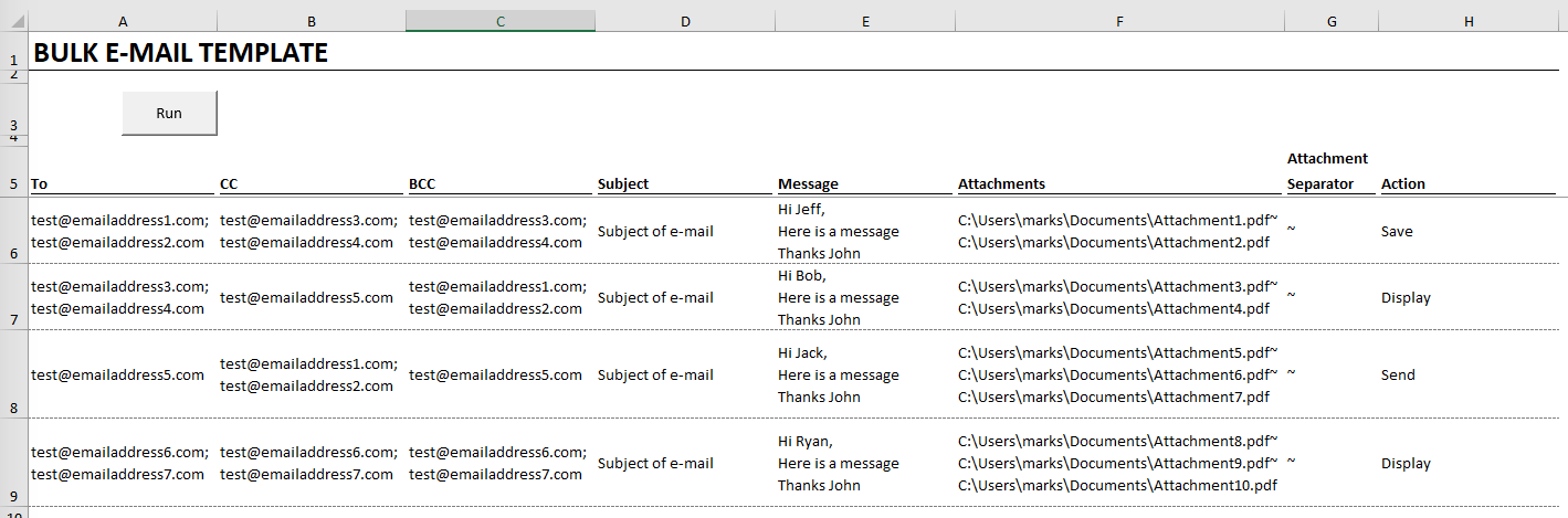 Detail Excel Mailing List Template Nomer 44